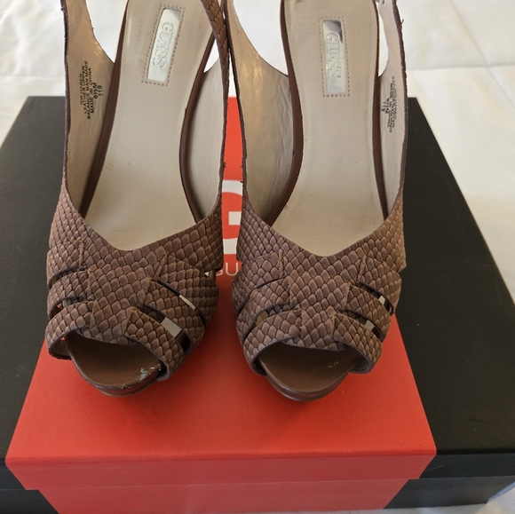 Guess Shoes - Guess Peeptoe Pumps